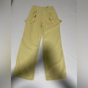 SHEIN Yellow Wide Leg Jumpsuit
